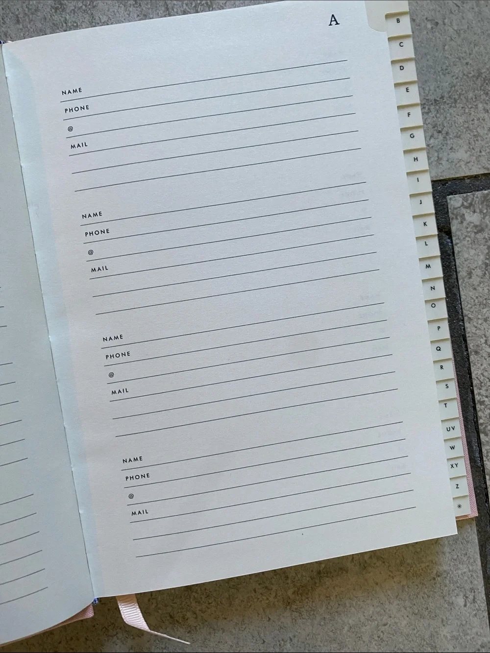 Rifle Paper Co. Blush Hardcover Keepsake Address Book